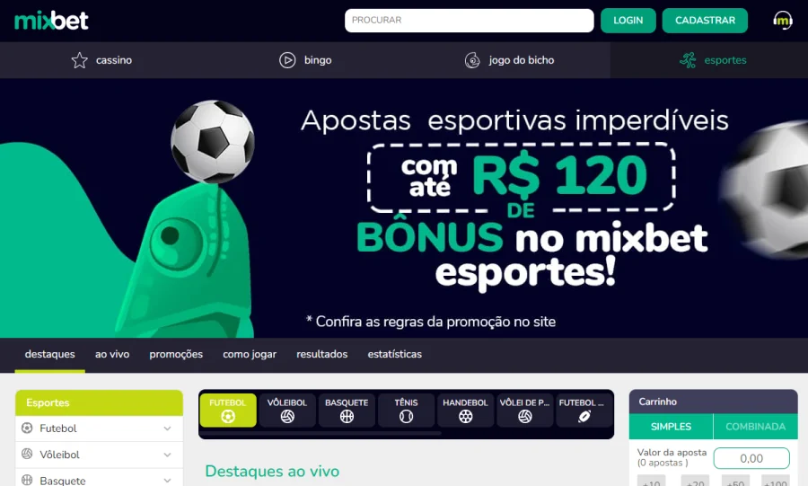 Aposta Esportiva, Bônus de R$ 300 em apostas online